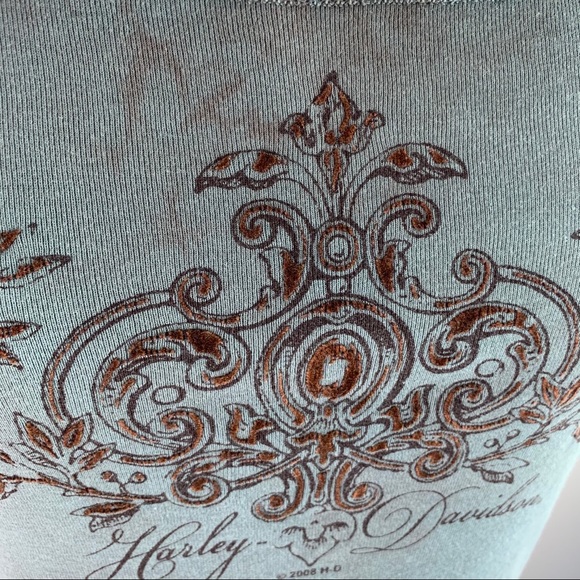 4/$24 Harley-Davidson Tie Dye Wide Neck Graphic Tee - Picture 5 of 11